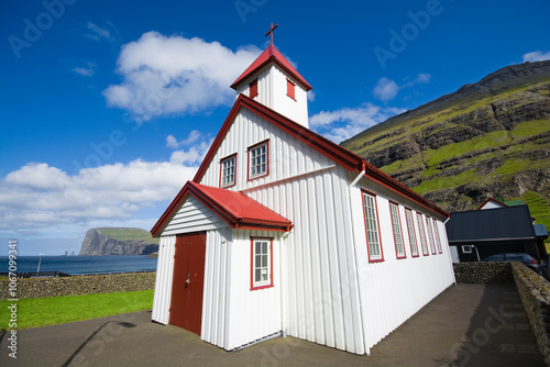 Church of Tjørnuvík, Faroe ...