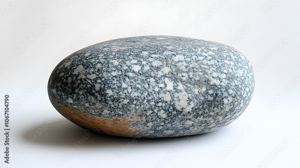 Smooth Gray Pebble or Boulder in Minimalist Zen Style,Natural Geological Formation for Spa,Wellness,or Meditation Garden Decor Smooth Gray Pebble or Boulder in Minimalist Zen Style,Natural Geological Formation for Spa,Wellness,or Meditation Garden Decor