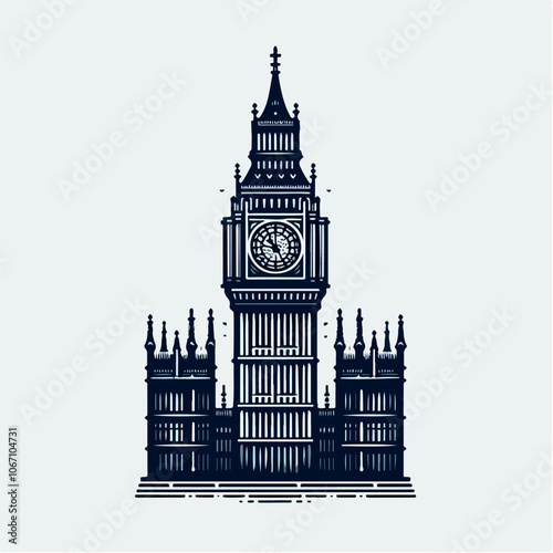 big ben logo illustration