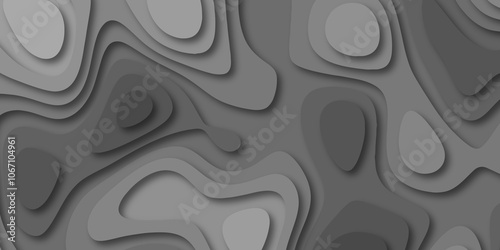 Abstract luxury multicolor modern 3d papercut background. Minimal abstract vector wave carve diamond topography line circle creative topography map circle and wave line smooth multilayer pattern.