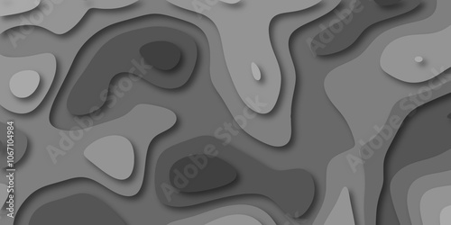 Abstract luxury multicolor modern 3d papercut background. Minimal abstract vector wave carve diamond topography line circle creative topography map circle and wave line smooth multilayer pattern.