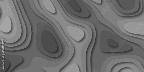 Abstract luxury multicolor modern 3d papercut background. Minimal abstract vector wave carve diamond topography line circle creative topography map circle and wave line smooth multilayer pattern.