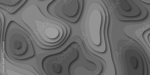 Abstract luxury multicolor modern 3d papercut background. Minimal abstract vector wave carve diamond topography line circle creative topography map circle and wave line smooth multilayer pattern.