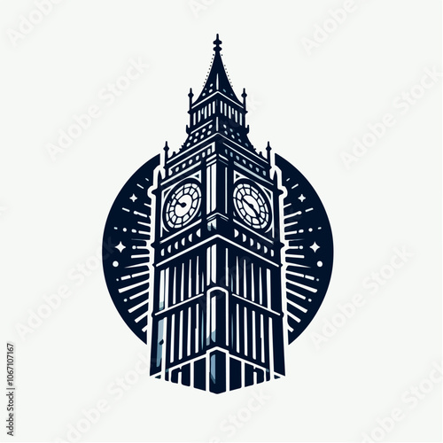 big ben logo illustration
