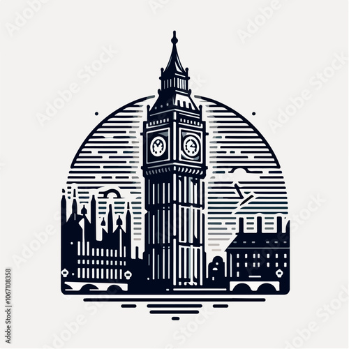 big ben logo illustration