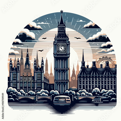 big ben logo illustration