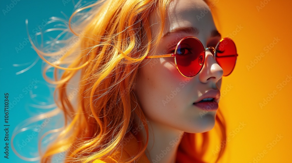 Sunny Vibes and Playful Fashion: A Beautiful Model Embracing Vibrant Colors and Youthful Energy. Sunny Vibes and Playful Fashion: A Beautiful Model Embracing Vibrant Colors and Youthful Energy.