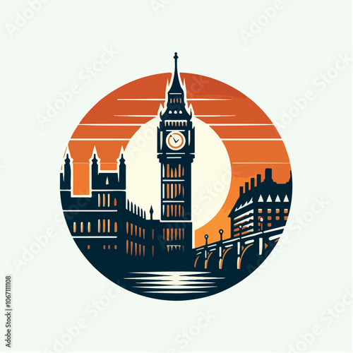 big ben logo illustration