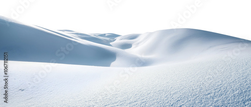 Snowy hills landscape