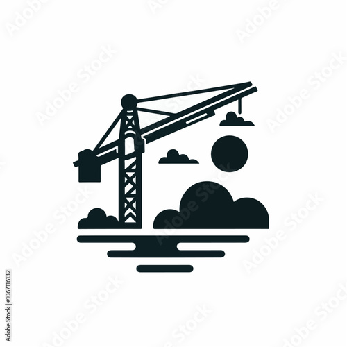 crane logo illustration