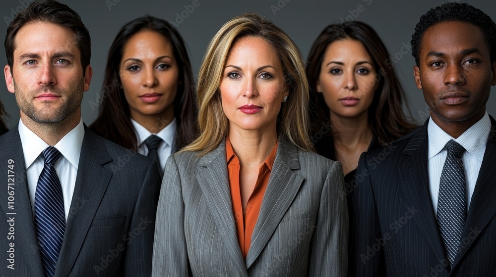Diverse Team of Professionals in Business Attire Diverse Team of Professionals in Business Attire