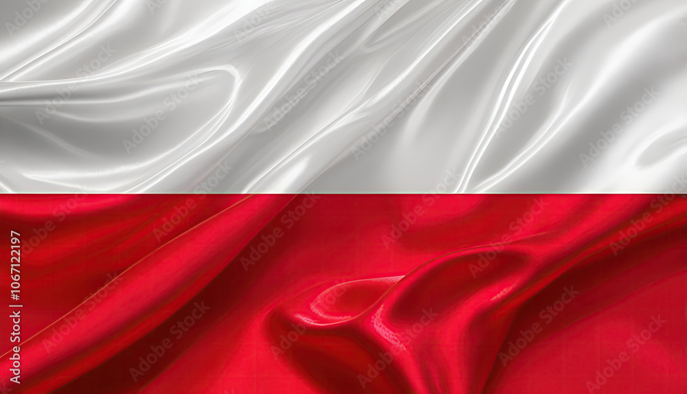 Naklejka premium polish flag for national Day or Independence Day of poland