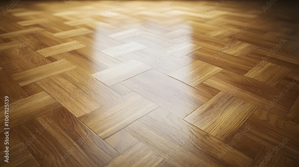 Oak laminate parquet floor texture background, seamless and clean
