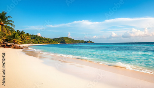 beach with trees