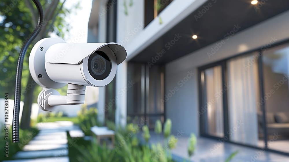 Smart home security cameras with facial recognition technology. Smart home security cameras with facial recognition technology.