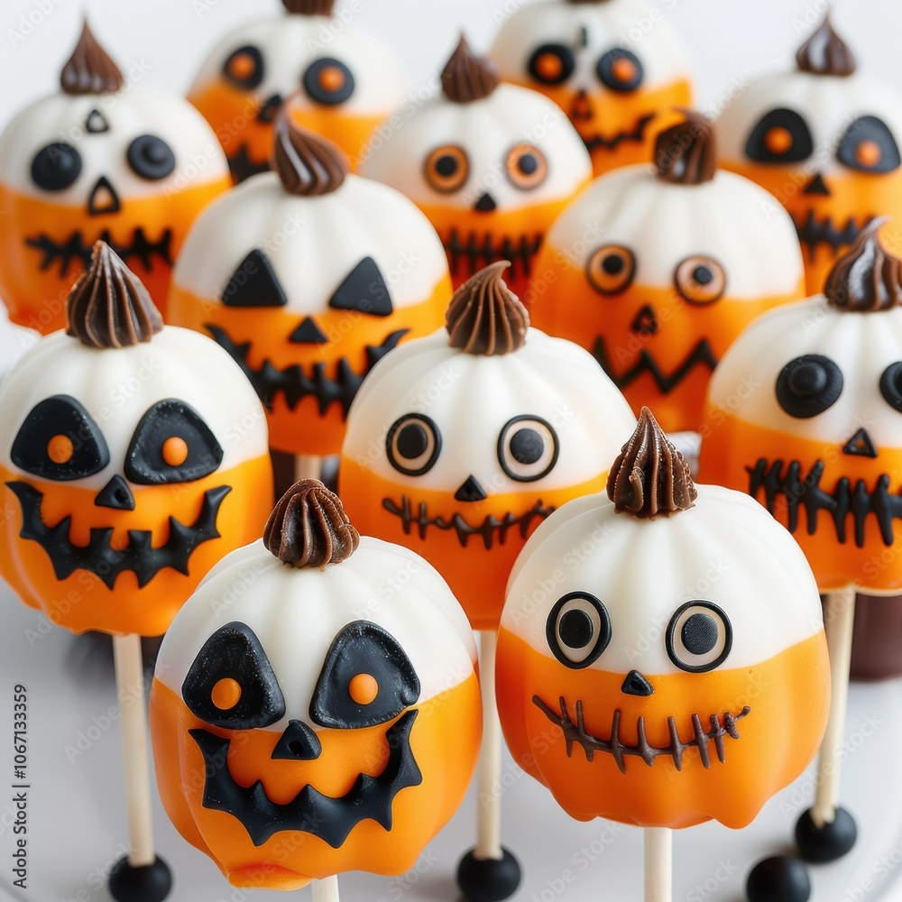 Funny Halloween Sweets with Candy Decorations