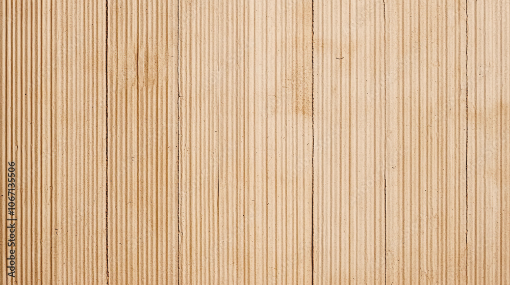 Beige corrugated cardboard texture with vertical lines, perfect for rustic packaging and background designs. Beige corrugated cardboard texture with vertical lines, perfect for rustic packaging and background designs.