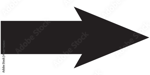 Long arrow icon. long arrow vector. flat style Arrow symbol. arrow on a white background. vector illustration.