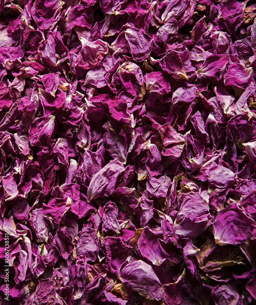 Natural background of rose petals