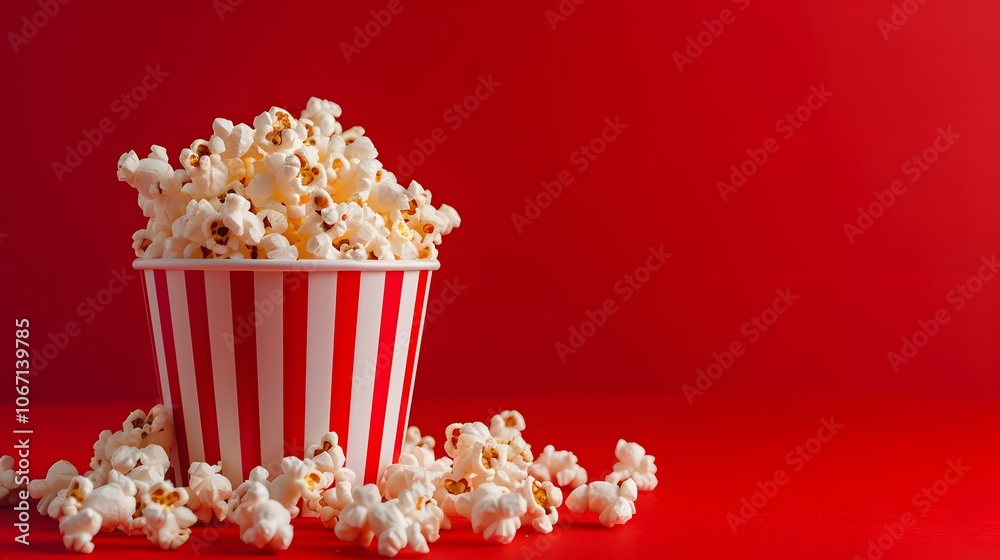 Popcorn in a Minimalist Style Indicating Discounted Prices AI generated illustration Popcorn in a Minimalist Style Indicating Discounted Prices AI generated illustration