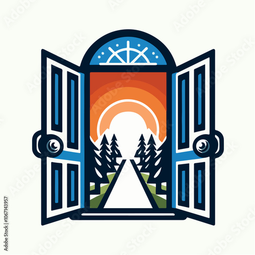 door logo illustration