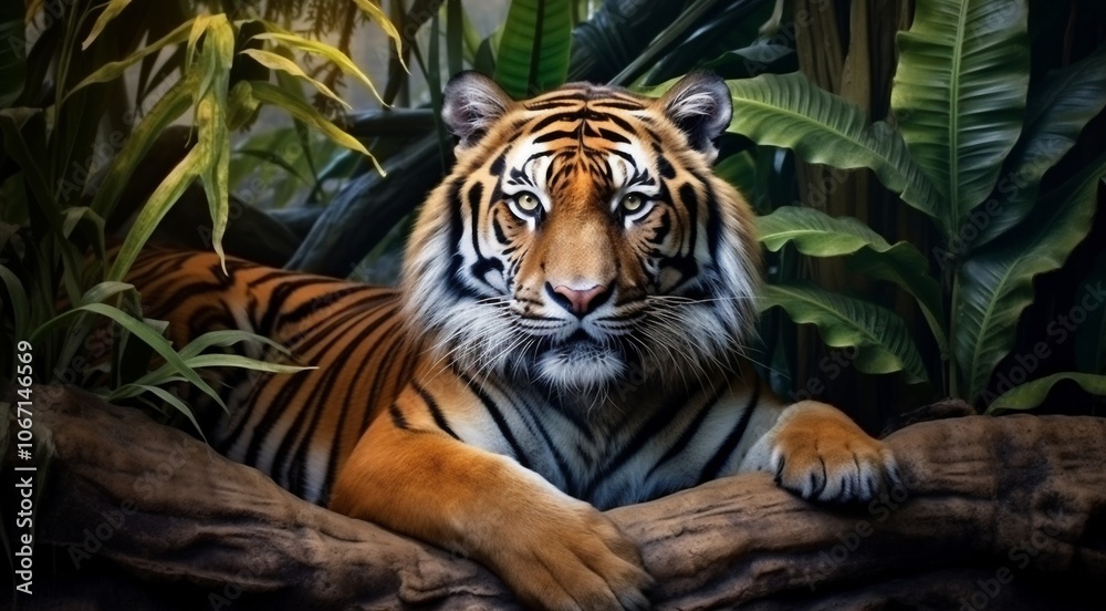 Fototapeta premium wild animal close-up, wild animal in wild nature, close-up of wild beautiful animal in the nature
