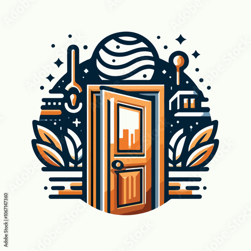 door logo illustration