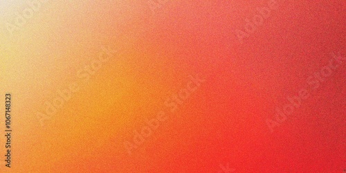 Abstract orange gradient background, grainy noise texture gradient