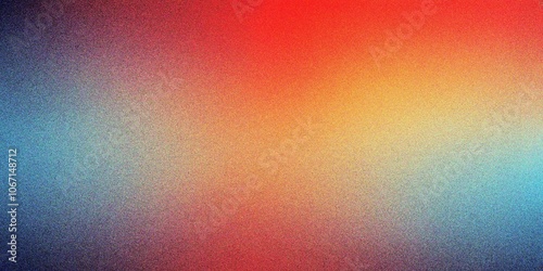 Abstract orange gradient background, grainy noise texture gradient