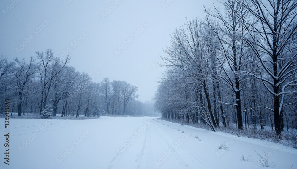 Obraz premium path in winter