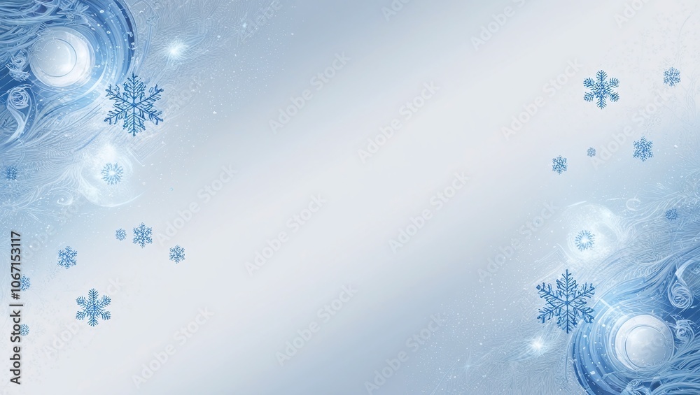 Blue Snowflake Winter Wonderland Christmas Background Blue Snowflake Winter Wonderland Christmas Background