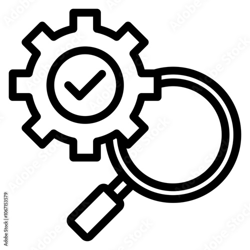Process Analysis Outline Icon