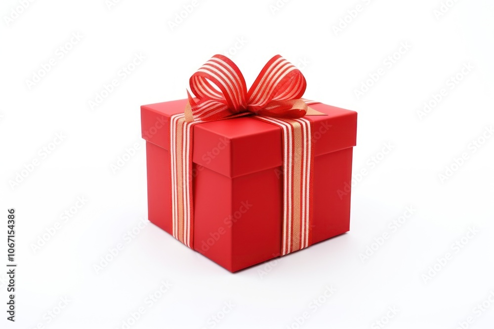 Obraz premium Gift box white background celebration.