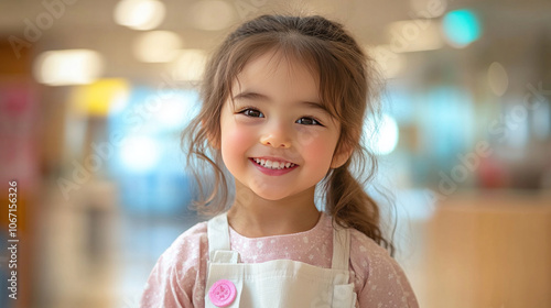 Child at a dental check-up, playful environment, friendly dentist