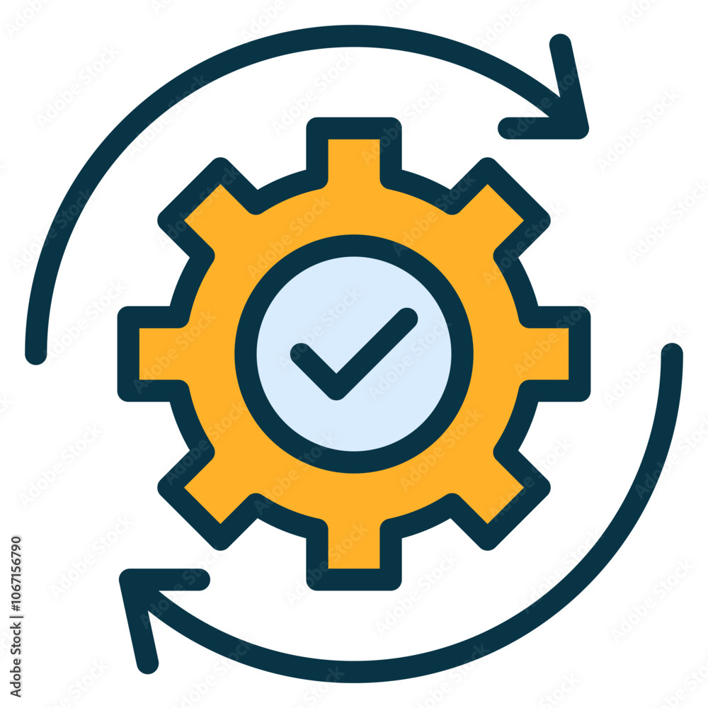 Automation Outline Color Icon Automation Outline Color Icon