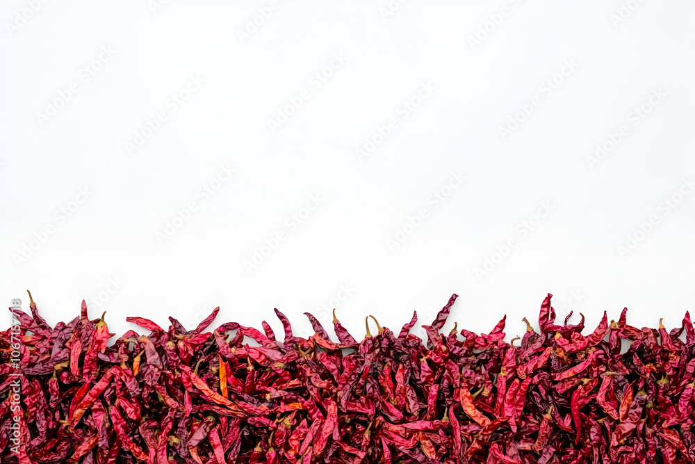 Naklejka premium Discover how dried red chilies enhance flavors in various cuisine types and add a unique spice to your cooking
