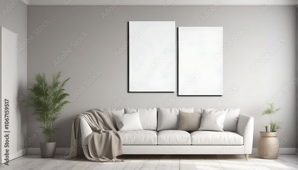 modern living room with white sofa modern living room with white sofa