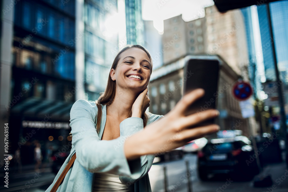 © Geber86 - Young woman using a smart phone on a city street in downtown