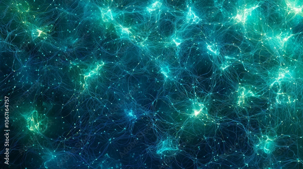 Abstract Network of Nodes and Pathways Abstract Network of Nodes and Pathways