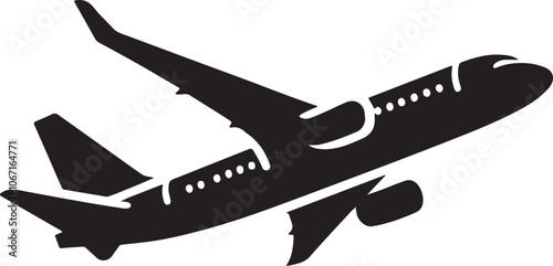 silhouette of airplane with a background