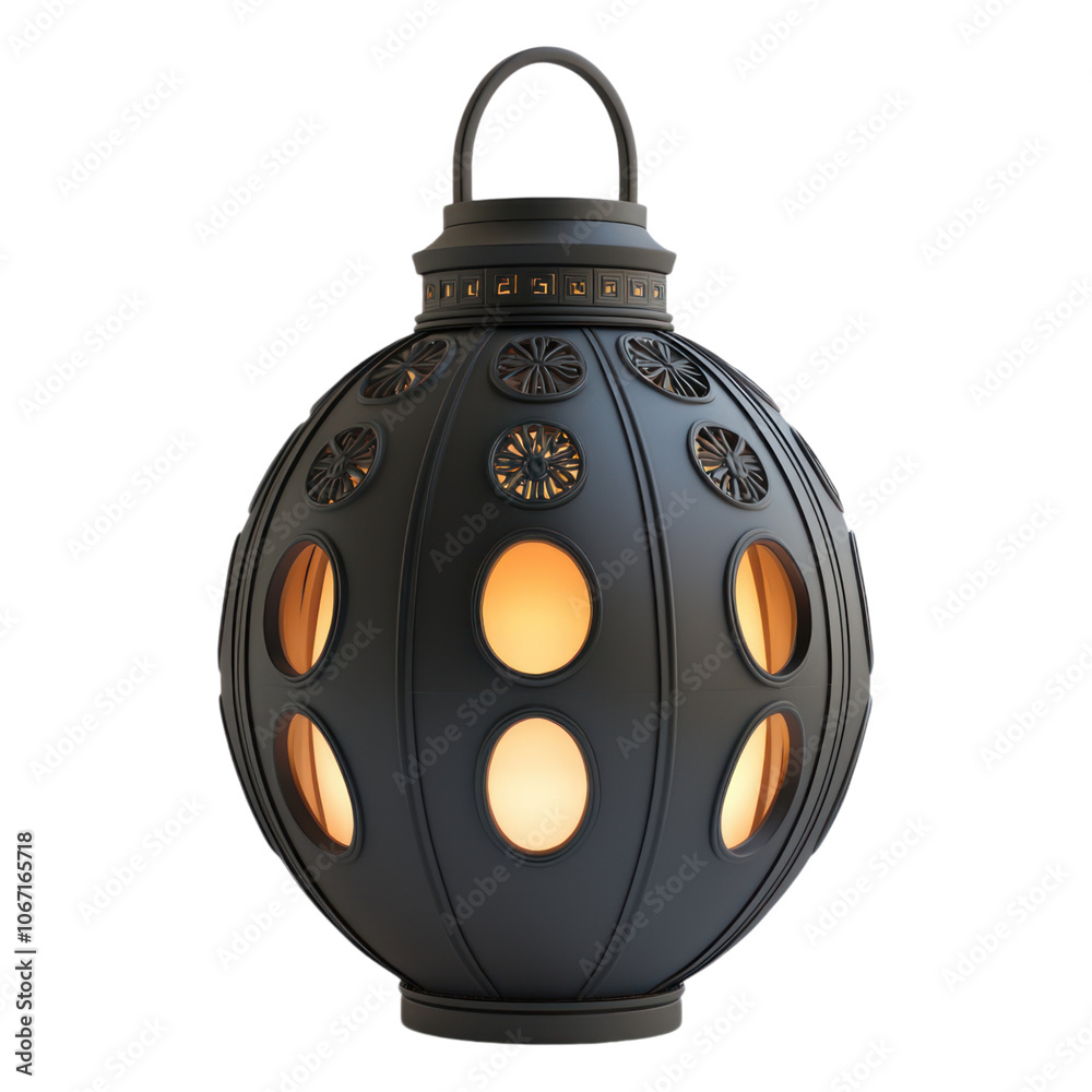 lantern 3D style cartoon, icon, with isolated transparent background lantern 3D style cartoon, icon, with isolated transparent background