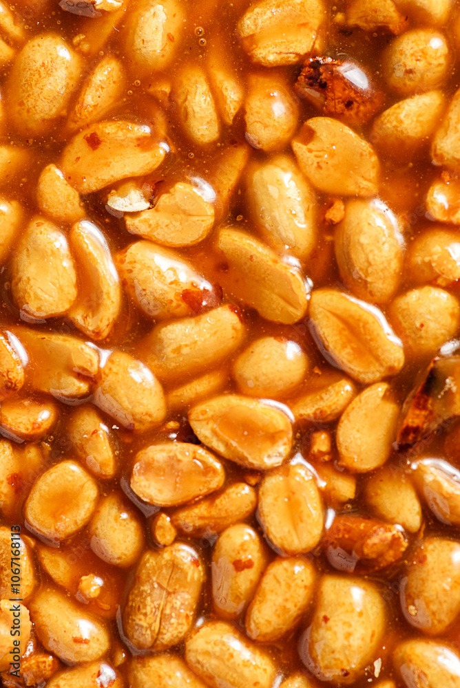 kozinaki dessert made of peanuts and molasses