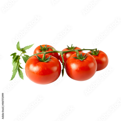 I want a picture of a tomatos and a white background