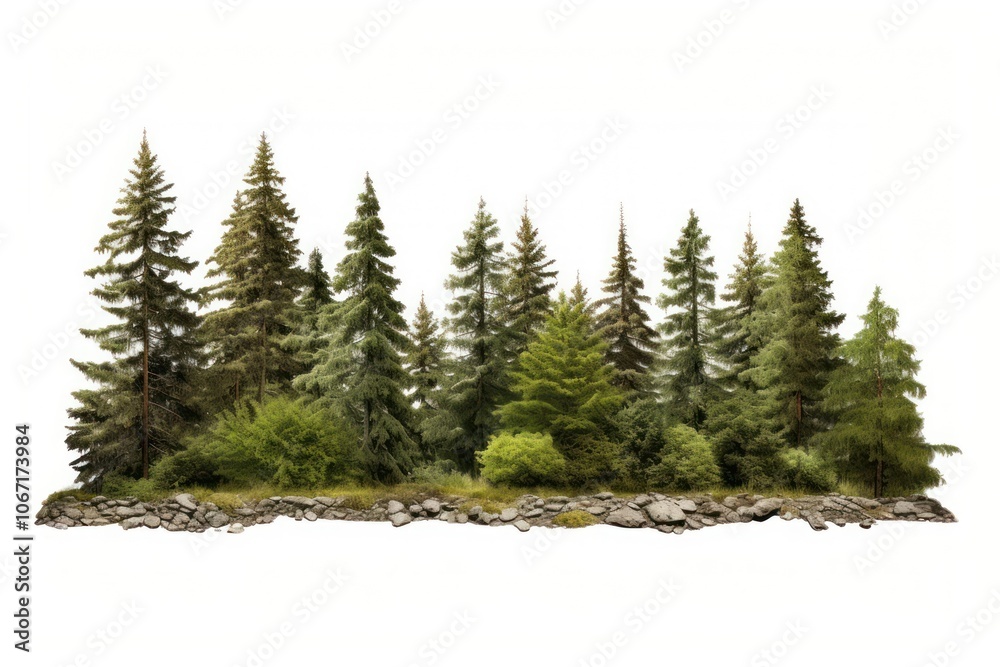 Fototapeta premium North american forest outdoors woodland nature.