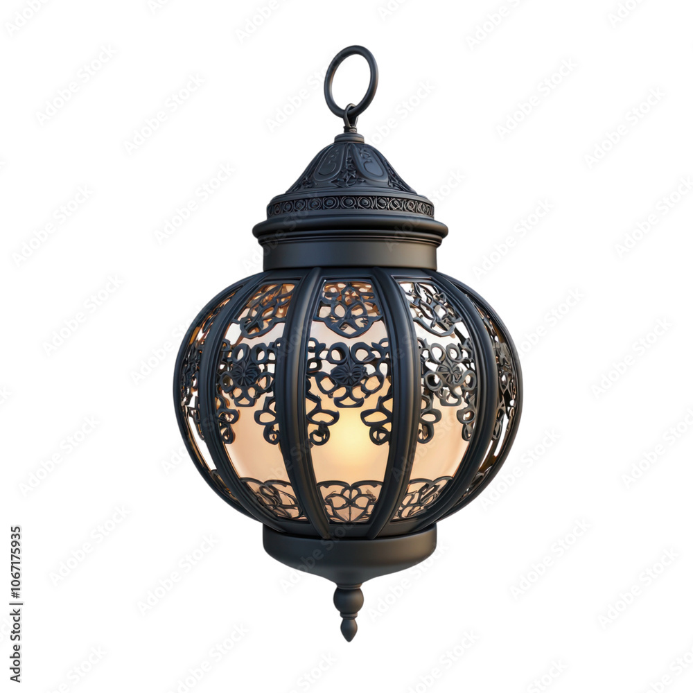 lantern 3D style cartoon, icon, with isolated transparent background lantern 3D style cartoon, icon, with isolated transparent background