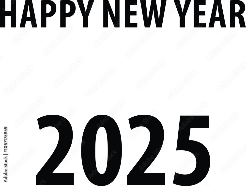 Happy new year 2025 vector art Happy new year 2025 vector art
