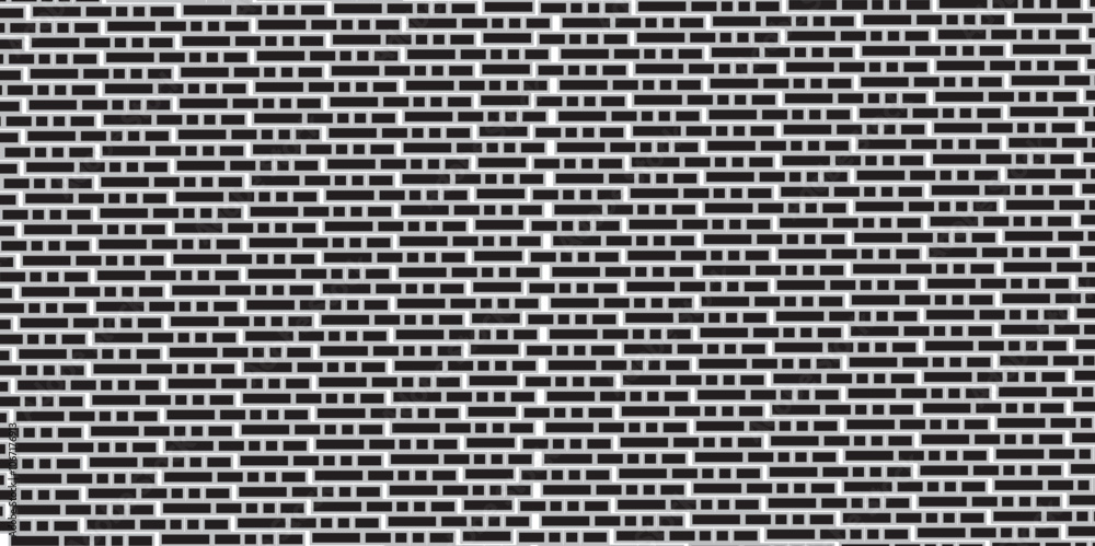 Dark black brick wall background. architecture construction stone block brick wallpaper. Brick wall seamless pattern, black isolated on white background, vector illustration. Dark black brick wall background. architecture construction stone block brick wallpaper. Brick wall seamless pattern, black isolated on white background, vector illustration.