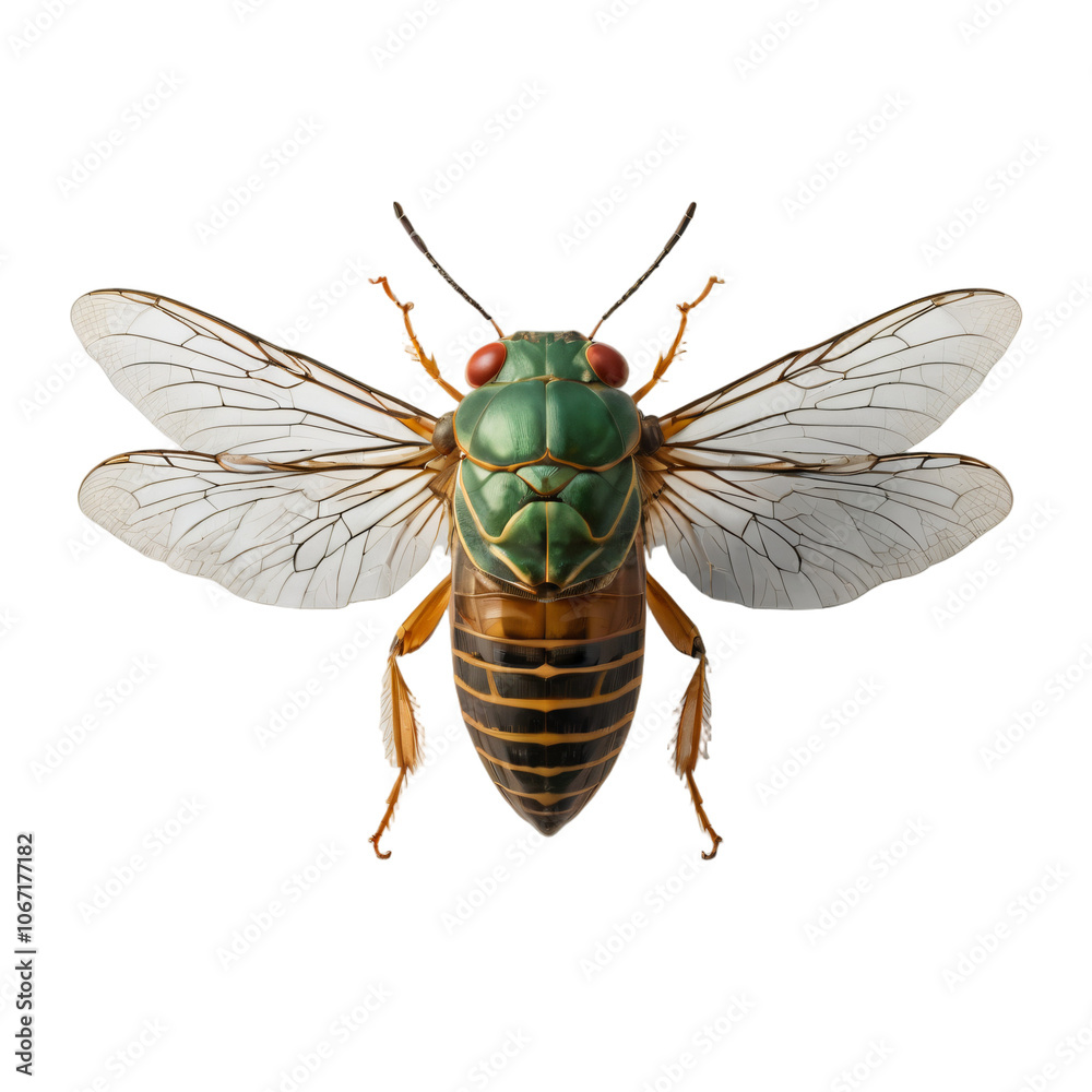 cicada isolated on transparent background