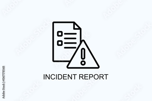 Incident Report Vector  Or Logo Sign Symbol Illustration