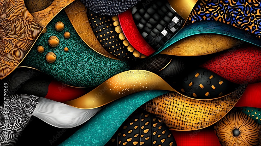 Obraz premium Explore vibrant patterns in abstract art